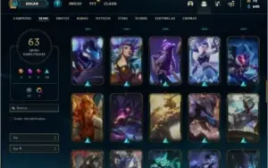 Conta prata 4 com 75 champs e 63 skins + 3 Ultimates
