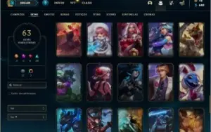 Conta prata 4 com 75 champs e 63 skins + 3 Ultimates
