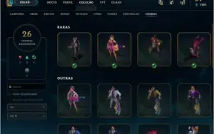Conta LoL semi feita a md10 79 skins e +