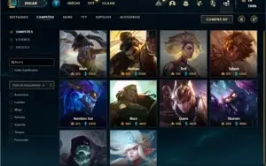Conta ouro 4 com 155 Champs e 148 Skins (4 Ultimates)