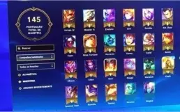 Conta lol platina 5 , ótimas skins