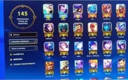 Conta lol platina 5 , ótimas skins
