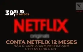 NETFLIX ULTRA HD 4 TELAS - 3 MESES