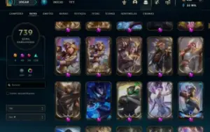 Conta Lol Esmeralda 2 Full Champ 739 Skins 48 Skins Mític
