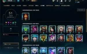 Ouro 2 com 35 Champs e 11 Skins +4 Fragmentos