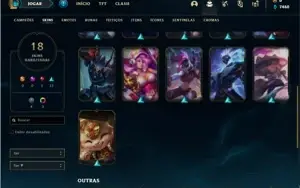 Conta Platina 4 com 45 Champs e 18 Skins
