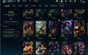 Conta Platina 4 com 45 Champs e 18 Skins