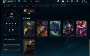 Conta Platina 4 com 45 Champs e 18 Skins