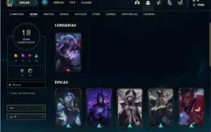 Conta Platina 4 com 45 Champs e 18 Skins
