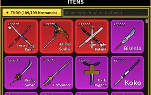 Conta De Blox Fruits, Lvl:2460 Sword: Hallow, Cursed, Etc...