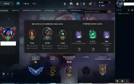 Conta lol Diamante 2  114 skins