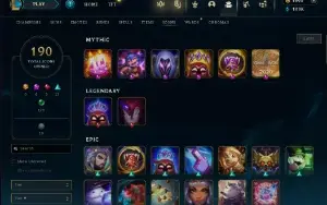 Conta Lol Full Acesso - 1693 Rp - 100+ Skins - 167 Campeões