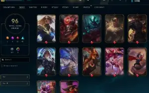 Conta Lol Full Acesso - 1693 Rp - 100+ Skins - 167 Campeões
