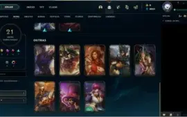Conta Platina 4 com skin prestigio Aatrox