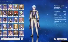 Conta com Ayaka, Ayato, Raiden, Yae, Kazuha... +Varios