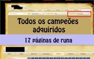 Conta LoL season 3