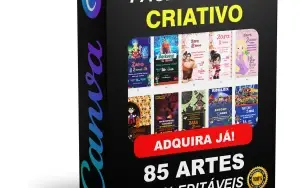 Pack Canva Convite Criativo Vol 5 - 85 Artes Editáveis