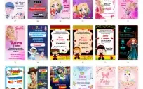 Pack Canva Convite Criativo Vol 5 - 85 Artes Editáveis