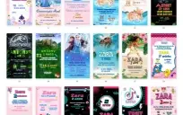 Pack Canva Convite Criativo Vol 5 - 85 Artes Editáveis