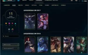 Conta Lvl 89/GOLD 3 (mmr alto)- Vários champs e skins