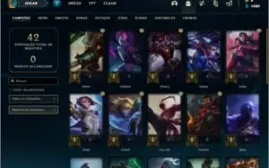 Conta platina 2 Sem email verificado 3 skins e 30 champs