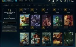 Conta platina 2 Sem email verificado 3 skins e 30 champs