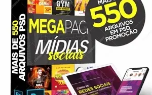 Mega Pack de Social Media Editavel Entrega na Hora + Bonus