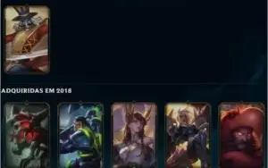 CONTA DE LOL UNRANKED - 52 CAMPEÕES - 25 SKINS