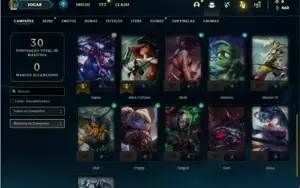 Conta platina 4 com 26 Champs e 3 Skins