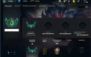 Conta platina 4 com 26 Champs e 3 Skins