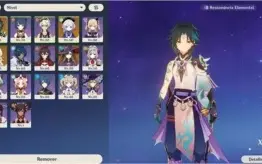 Conta genshin impact Xiao + Mona + Qiqi