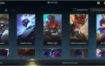 Conta Wild Rift / Platina 4 / 67 skins / 75 campeões