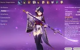 AR55 Shogun raidenC2 assinatura+Nahida+Xiao+Tartaglia Childe