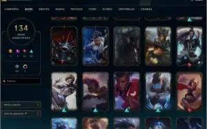 Conta Lol 134 skins ativa desde a Season 6