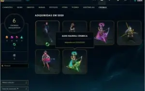 Conta Lol 134 skins ativa desde a Season 6