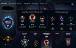 Conta Lol 134 skins ativa desde a Season 6