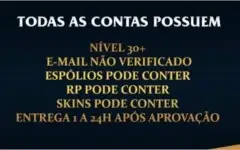 Conta Unraked - League of Legends - league of legends
