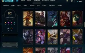 CONTA LOL LV 224 -Todos os campeões, 74k de essência