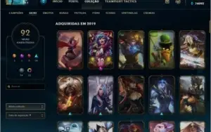 CONTA LOL LV 224 -Todos os campeões, 74k de essência