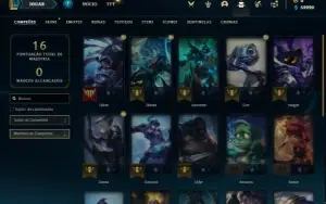 Conta MESTRE com 22 Champs e 2 Skins ( 81% de Win Rate )