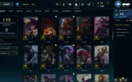 Conta LOL Esmeralda 2 com várias skins