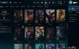 Conta LOL Esmeralda 2 com várias skins