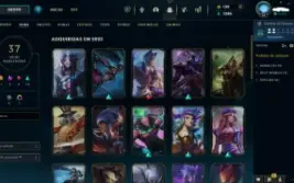 Conta LOL Esmeralda 2 com várias skins