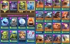 *COMBO - CLASH ROYALE(LV13)+CLASH OF CLANS(CV12,COC8)+BRAWL*