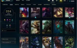 Conta de LoL (Diamante) (200+ skins) (ALL CHAMPS)  (40k EA)