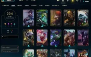 Conta de LoL (Diamante) (200+ skins) (ALL CHAMPS)  (40k EA)