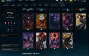 Conta de LoL (Diamante) (200+ skins) (ALL CHAMPS)  (40k EA)