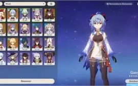Conta Genshin Impact AR49 - Ganyu + Klee - Armas 4*