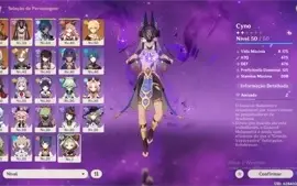 Conta com Childe e Cyno - Genshin NA
