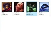 conta plat5 61 campeões e 18 skins
